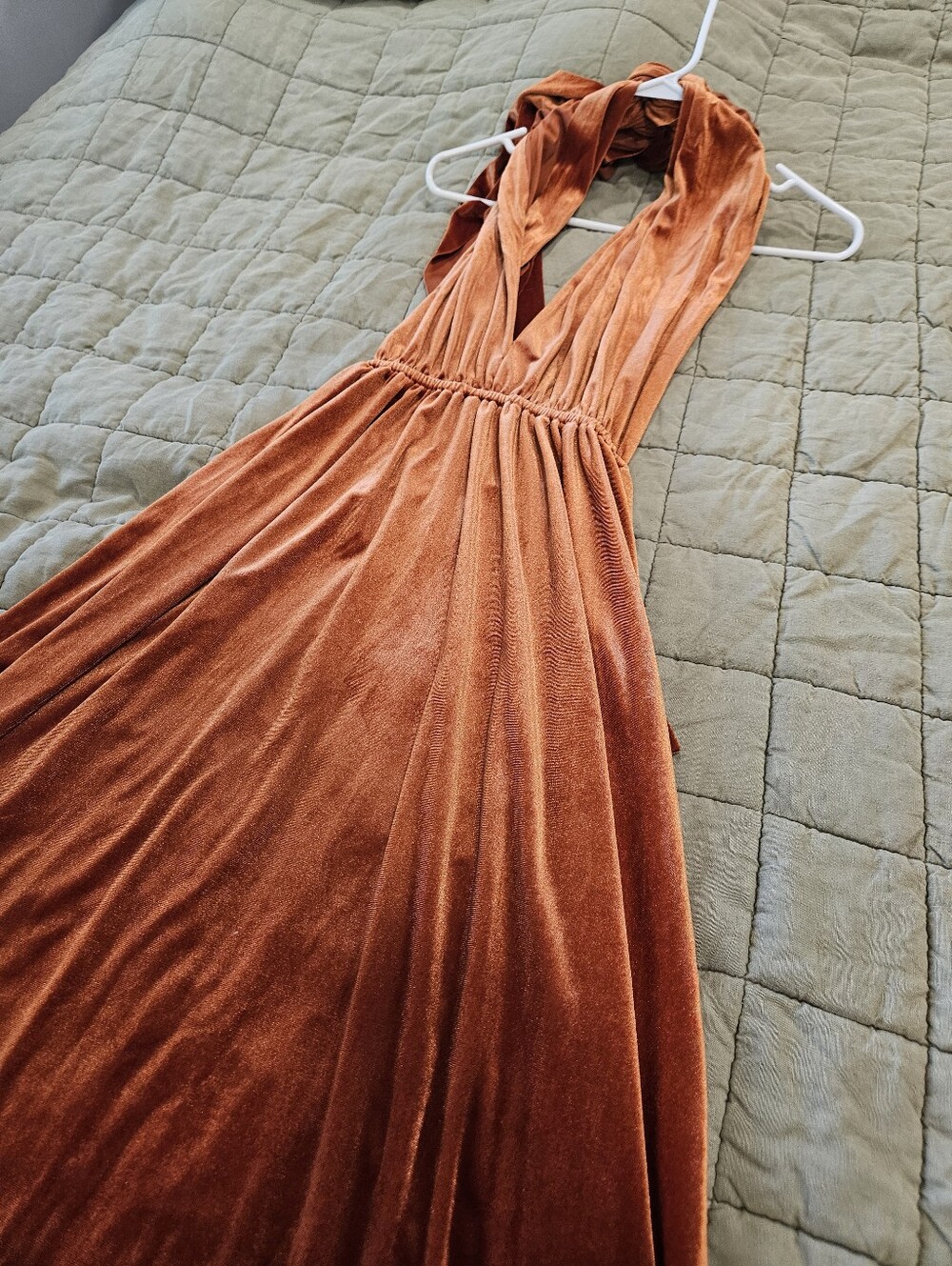 Handmade Velvet Maxi Dress